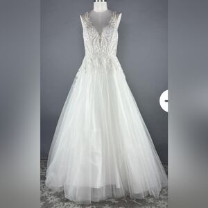 Elegant White Lace Gown